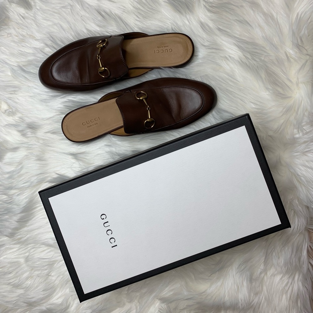 Gucci Leather Betis Glamour Slide